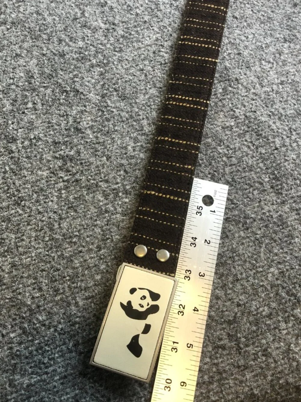Vintage Enjoi Skateboards Panda Belt Bukcle Y2K Skate Grunge Nylon 30-32 waist